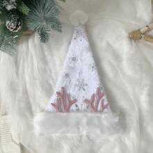 Family Santa Claus Hat, Women Antlers Christmas Cap For Christmas Party, Santa Cosplay Costume - White - View 1