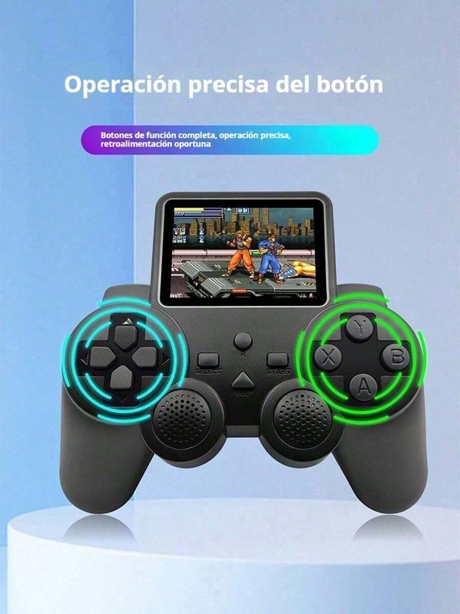 S10 Retro Handheld Game Console: Built-in 520 Games, 2.4-Inch Screen, AV Output Function, Portable Video Game Player - Negro - Ver 1
