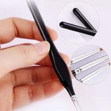 EstiloJuego De Pinceles De Detalle Micro De 10 Piezas, Pinceles Miniatura Para Detalles Finos Y Pintura ArtíStica, Brochas De Primera Calidad, Acuarela, Pintura Al Oleo, Cara, UñAs, Modelado, Detalles Y MáSVersióN Mejorada - 1 - Ver 6