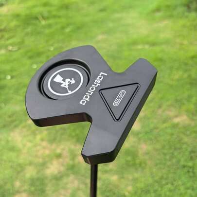 1pc Lashonda Golf Putter, Mallet Putter, Oversized Head, Zero Torque, High Stability Golf Club, Black, Grey