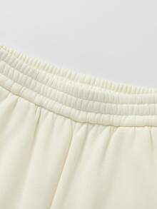 Balabala Pantaloni tuta in pile per ragazze pre-adolescenti BalaOne, caldi e sportivi per l'inverno 2025 - Bianco latte - Visualizzare 6