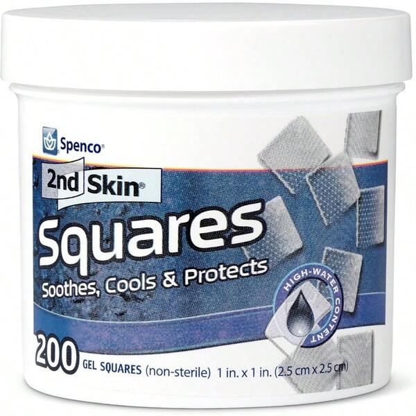 Spenco  Squares Soothing Protection Gel Squares 200Count Bacterial Barrier One Size