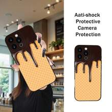 El nuevo diseño simple y elegante de la carcasa del teléfono móvil con patrón de chocolate es lindo, simple, de moda y tiene una buena tracción.Está diseñado para varios modelos de , incluyendo las series 16, 15, 14, 13, 12 y 11.Es un regalo ideal para cumpleaños, aniversarios, San Valentín o sorpresas para amigos, familiares o amigos. - marron oscuro-173 - Ver 7