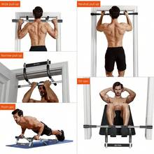 Pull Bar Doorway, Multiple Levels Width Adjustable Pull Bar Accurately Match Wide And Narrow Doorframe, Indoor Chin - Bar Workout Bar, USA Patent - Silver - View 6