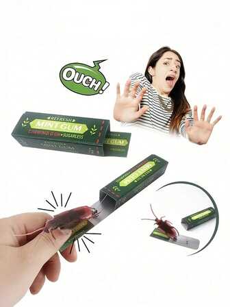 1/6 piezas Juguetes de broma de chicle divertidos, sacarlos inmediatamente causa una descarga eléctrica, regalo de Navidad, juguete antiestrés