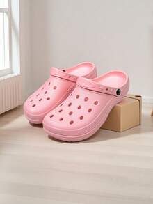 Dép đế mềm thoáng khí chống trượt mới cho nam, thích hợp cho trong nhà, ngoài trời, bãi biển, mùa hè - Hồng - Xem 12