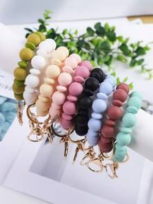 1个简约硅胶算盘珠手工串珠钥匙扣/包饰/钥匙查找器配件，送给朋友的礼物，汽车配件，书包配件，带证件夹的挂绳，汽车配件，包饰，圣诞节汽车配件，送给老师和姐妹的礼物创意 - 算盤 - 查看 11