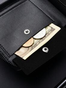 New Men's Short Wallet, Multi-Card Slots Bifold Coin Purse, Minimalist Fashion Wallet Card Holder - Multicolor - View 9