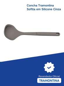 Tramontina Softta Silicone Utensils In Gray - Ladle, Spoon, Spatula, Pasta Server And Whisk - Tramontina - 殼牌 25854/160 - 查看 2