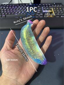 1PC Smile Banana Squishy Toys,Kawaii Slow Rising Squeeze Toy,Fidget Toy,Taba Squishy,Fun Stress Reliever Toys,Injectable Bubbles,Travel Portable Fidget Squeeze Toys,Squisy,Perfect For All Ages Austism,Ideal Holiday Gifts,Fun Cute Gift,Birthday Gifts,Easter Gifts,Halloween Gifts,Christmas Gifts,Christmas Stocking Fillers - Multicolor - View 21