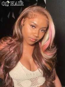 OQ Hair Wear & Go Body Wave Hair Glueless Colour Curly Hair Wig 6x4 Transparent Lace Close Wig 180° Plantation 18-26 Insed Pre-Chydate & Pre-Pleed With Natural Hairline Glamous Halloween Deguating Halloween Sun-Skids Catch Flights Radiant Fresh-Facey Pink Wigs Weave Glueless Staycation Turn Up Square Goals Catch Flights Not Feelings For Date Night Vibes Glow Statement - S4/PINK - 查看 4