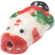 15 Piezas/Set de Cuentas Sueltas de Cerámica Tema de Santa Claus Rojo Decoración Hecha a Mano Accesorios 23x25 mm para Hacer Pendientes, Pulseras, Collares y Joyería Hecha a Mano - 1 - Ver 6