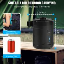 Electric Air Pump For Inflatables 5200mAh Air Mattress Pump Rechargeable Portable Mini Inflator/Deflator Pumps For Outdoor Camping, Inflatable Cushions, Air Mattress Beds, Swimming Ring Pool Toys