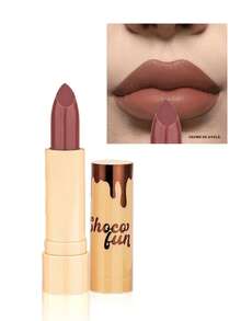 Soft Matte Choco Fun Lipstick With Castor Oil FZ20086 - Fenzza - CREME DE AVELÃ - View 3