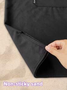 1 Piece Surf Poncho Changing Robe With Hood,Wearable Beach Towel Sand Free And Compact Easy To Carry,Quick Dry Suede Material Changing Towel With Pocket For Surfing Swimming Pool Outdoor Men And Women - Multicolor - View 11