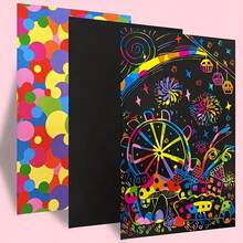 Rainbow Scratch Fun Books, Creative Games, Fun Illustrations, Fun Artworks, Reusable Books, Creative Notebooks, Scratch Fun Books, Activities, Young Artists - Multicolor - View 9
