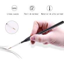 EstiloJuego De Pinceles De Detalle Micro De 10 Piezas, Pinceles Miniatura Para Detalles Finos Y Pintura ArtíStica, Brochas De Primera Calidad, Acuarela, Pintura Al Oleo, Cara, UñAs, Modelado, Detalles Y MáSVersióN Mejorada - 1 - Ver 4