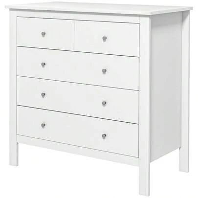 HOMCOM Dressing Table, Sideboard, Soft Open/Close, Anti-Tip Protection, 79 X 39.5 X 80.5, White