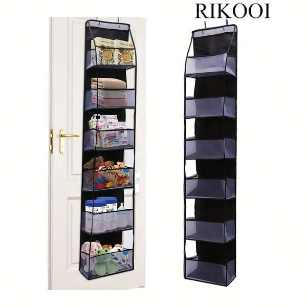 1pc 6-Pocket Over The Door Hanging Storage Bag - Multipurpose, Reinforced Mesh Design, For Snacks & Toys, Durable Material, Wall-Mounted, Suitable For Various Rooms, An Ideal Household Essential, Great Gift For Halloween & Christmas