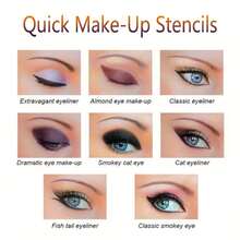 1pc Multifunctional Eye Tool Aid Cards, Reusable Eyeliner Template Eye Shadow Eyebrow Template Aid Makeup Learning Tool Card Easy To Use Suitable For Quick Makeup Eyeliner Eye Shadow Eyebrow Extensions - Clear - View 4