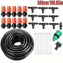 Automatic Irrigation System, 1/4" Blank Distribution Plant Watering Irrigation Kit Accessories Include Atomizing Nozzle Mister Dripper For Garden, Greenhouse, Flower Bed - Multicolor - View 6