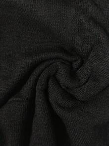 Suéter casual de cuello en V para mujer de talla grande