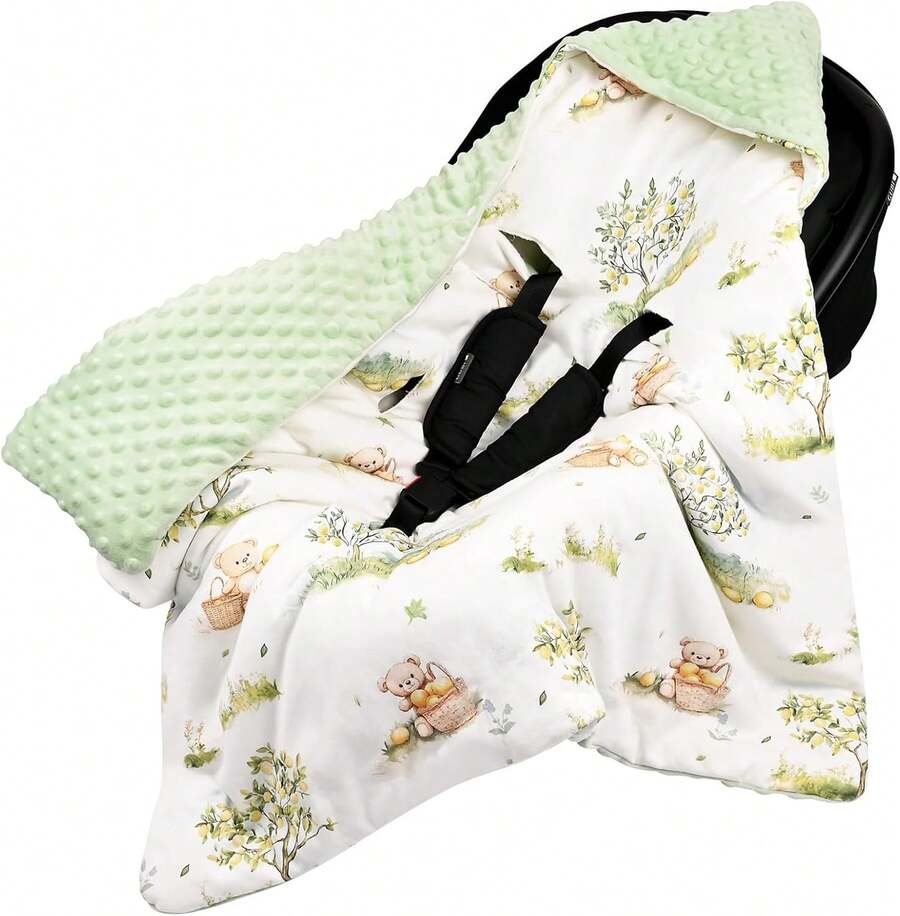 Baby Swaddling Blankets Love Valentine - 綠色 - 查看 1