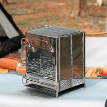 Portable Folding Firewood Stove, Suitable For Outdoor Cooking, Picnics, Hiking, Barbecue And Other Occasions