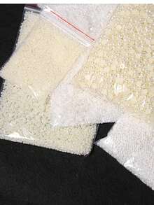 3D Half-Faux Pearl Nail Gems - 2mm 3mm 4mm Flat Back Rhinestones, High Gloss (200/500/800 Pcs)