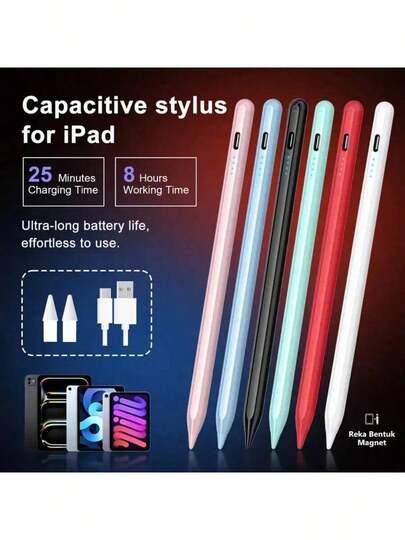 Compatible With Apple Pencil Ipad Air 11 5 4 3 M3 M2 A16 Pro 13 11th M4 12.9 Stylus Pen 10 9 9th 10th Generation Mini 6 7 Tablet Touch Pens 120mah