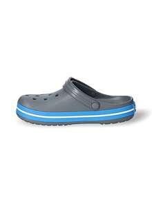 Crocs Unisex Clogs Sweat Absorption Breathable Sun Protection Windproof Warmth Versatile Logo Solid Easy To Wash Quick Dry Sports Outdoor Running Daily School Men Women Blue Gray 11016-07W - Blue/Gray - View 1