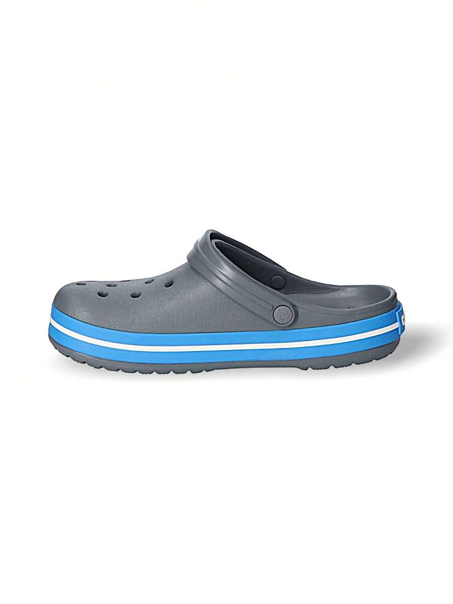 Crocs Unisex Clogs Sweat Absorption Breathable Sun Protection Windproof Warmth Versatile Logo Solid Easy To Wash Quick Dry Sports Outdoor Running Daily School Men Women Blue Gray 11016-07W - Blue/Gray - View 1