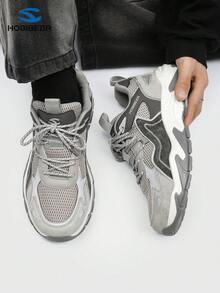 HOBIBEAR (Order One Size Up For Wide Feet) Adult Unisex Sports Shoes, Running Shoes, Outdoor Elevated Shoes With Comfortable Fit, Lightweight, Soft Rubber Sole, Durable Anti-Slip, Soft Leather Upper, Comfortable European And American Walking/Hiking Shoes