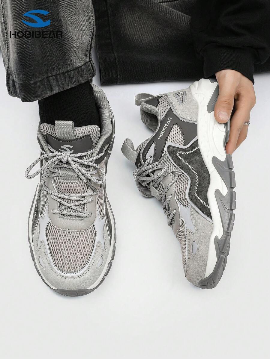 HOBIBEAR (Order One Size Up For Wide Feet) Adult Unisex Sports Shoes, Running Shoes, Outdoor Elevated Shoes With Comfortable Fit, Lightweight, Soft Rubber Sole, Durable Anti-Slip, Soft Leather Upper, Comfortable European And American Walking/Hiking Shoes