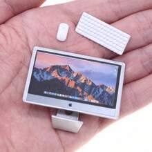 Conjunto de Mini Brinquedos Realistas de Metal com 3 Peças: Telefone, Tablet, Laptop, Decoração de Cena em Miniatura (Ligeira Variação na Cor do Item, o Produto Real Será Enviado) - Multicolorido - Visão 11