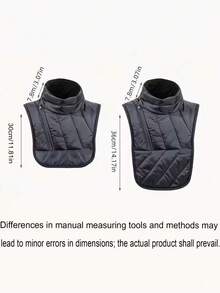 1Pc Motorcycle Neck Warmer With Chest And Shoulder Protection - Windproof Neck Warmer For Riders - High Collar For Cold Weather, Winter Riding, Scooters And Bicycles