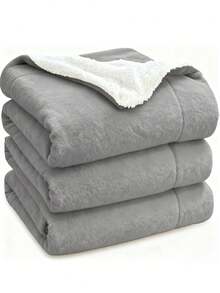 1pc Throw Blanket, Soft Cozy Throw For Sofa Bed Couch, Fade-Resistant & Pill-Resistant, Suitable For All Seasons, Durable Stitching To Prevent Fraying, Perfect For Holiday Decoration & Daily Use, Bedding Gifts, Machine Washable, Winter Decor