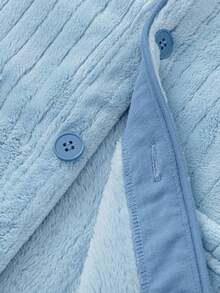 Balabala BalaOne 儿童男女通用法兰绒睡衣套装，2025 冬季款，适合户外活动 - 藍色調 - 查看 6