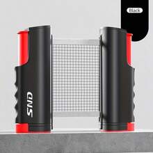 1pc Portable Ping Pong Net With Thick Frame, Straight Edge Design, Retractable Net, For Ball Blocking. Easy Installation. Convenient Operation. For Competition And Fitness - Sturdy Net Frame - Multicolor - View 10