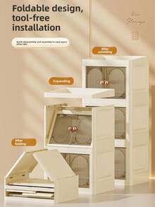 1 hộp đựng mỹ phẩm gia dụng sang trọng để bàn tủ đựng sản phẩm chăm sóc da hộp đựng khẩu trang chống bụi ngăn kéo tủ phân loại giá lưu trữ - Nhiều màu - Xem 6