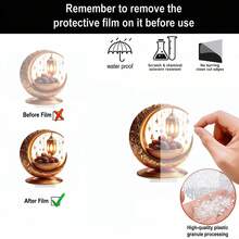 1pc Acrylic Ramadan Home Decor, Ramadan Restaurant & Kitchen Decor, Ramadan Party Supplies, Ramadan Blessing Gift