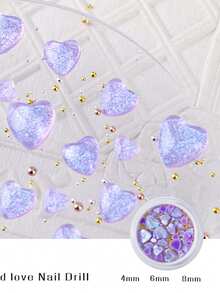 مجموعة 200 قطعة/30 قطعة من الزينة المذهبة للأظافر، ألماس راتنجي ثلاثي الأبعاد لامع، مجموعة هدايا مختلفة الأحجام تلبي احتياجات مختلفة، تستخدم لتزيين أظافر المناسبات والأعراس - متعدد الألوان - مشاهدة 12