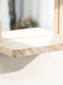 1 Stück/2 Stücke DIY Holzbogen Wandspiegel mit Ablage, minimalistischer nordischer Stil Schminkspiegel, geeignet für Schlafzimmer, Badezimmer, Eingangsbereich, Ankleidezimmer Dekoration, Boho Stil Wandspiegel für Wohnzimmer, Kleiderschrank - Verschiedenfarbig - Übersicht 11