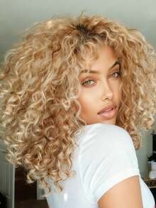 180 Density Ombre Brown Roots Ash Blonde Bob Deep Wave Lace Front Wigs Human Hair Pre Plucked Glueless Natural Hairline Brazilian Virgin 13x4 HD Transparent Short Bob Curly Human Hair Wig For Women With Baby Hair - Rooted & Ombre - View 1