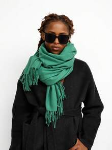 1 件女士围巾羊绒披肩和围巾适合晚礼服伴娘婚礼新娘冬季保暖长款大围巾