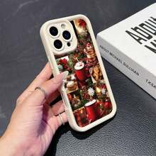 Teléfono, diseño de empalme de copa, diseñador de lujo protege el teléfono 17 16 15 14 12 11 X Pro Plus, accesorios duraderos personalizados, usuarios de teléfonos móviles de moda - Beis - Ver 4