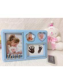1 Porta-Retrato Memorial para Bebê com Carta de Amor, para Pendurar na Parede ou Colocar sobre a Mesa, Moldura para Fotografia Infantil, Presente de Lembrança para Bebês, Criativo - Multicolorido - Ver 4