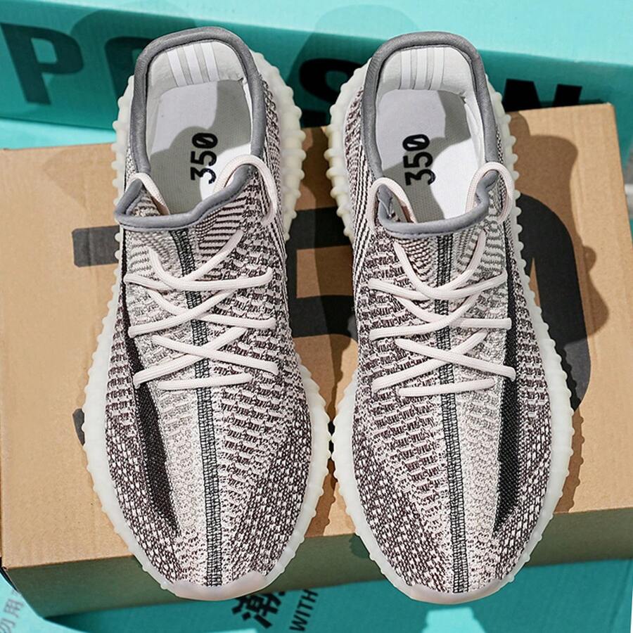Really Men's Shoes Student Running Shoes Casual Shoes Sports Shoes Soft Sole Shoes - 卡其灰(新版) - 查看 1