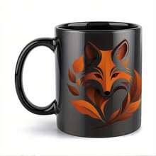 1 Elegant Face Mug With Black, Orange, And Gold Accents - 11 Oz Ceramic Coffee Tea Cup With Glossy Surface And Black Inner Wall -, Birthdays, Office - Enthusiast, Durable And Easy-To-Clean Design (Hand Wash Only) - Fashionable Design With Black Handle And Cup, New Year, Easter, Valentine's Day, Decorative And Functional Kitchenware - 1個 - 查看 13
