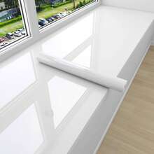 Papel tapiz para cocina y baño: Pegatinas de vinilo suaves y autoadhesivas con papel de contacto removible - Adecuado para cocina, baño, escritorio y muebles - Resistente al calor e impermeable - Blanco - Ver 4